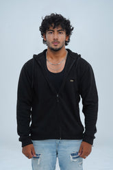 Stay warm and stylish in Xea black zip up hoodie for men. Show off your fashion sense by zipping it up or leaving it open.